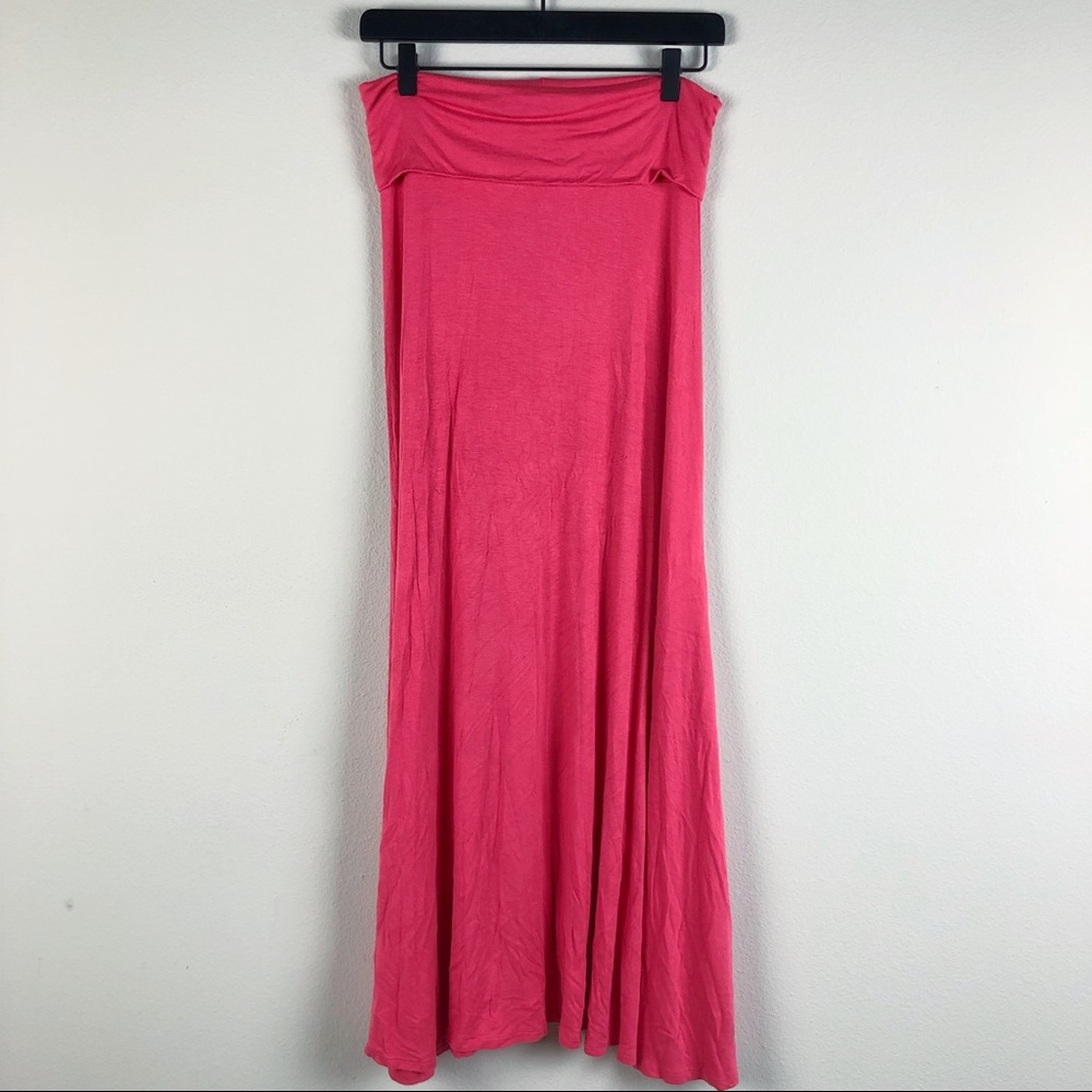 PINK MAXI SKIRT IN A SMALL